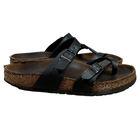 Birkenstock Mayari Black Leather Sandals - Picture 6 of 7